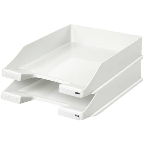 Vaschetta portacorrispondenza accatastabile KLASSIK A4/C4 HAN in polistirolo bianco lucido - 1027-X-12